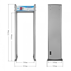 Sunleader walking through metal detector XLD-II